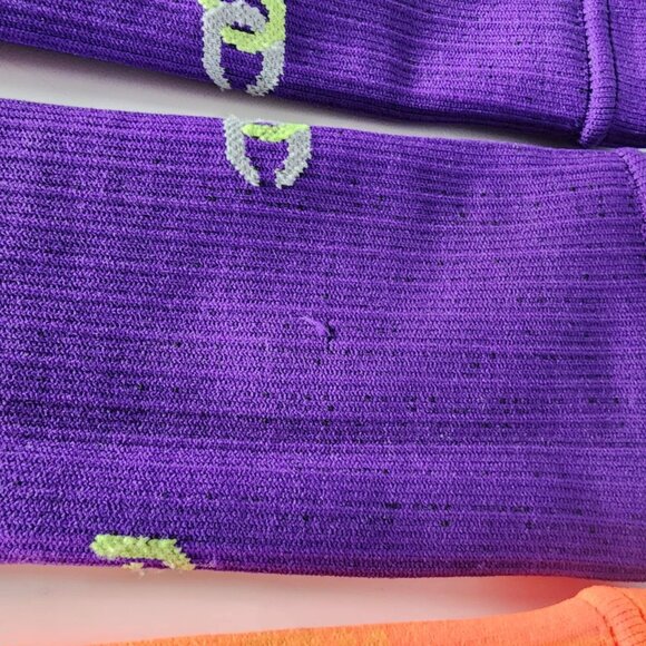 EUC Pro Compression Calf Sleeves, Purple & Orange 2 Pack - Picture 5 of 7